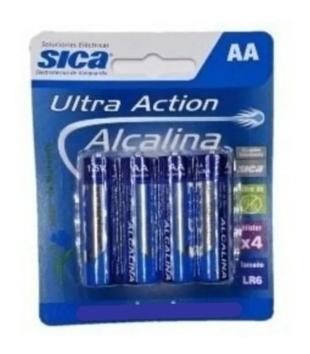 Pila Doble A - Pack X 12 Unidades Sica- Alcalina-