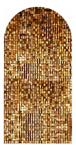 Painel Festa Romano Paetê Shimmer Wall Dourado 200cm X 100cm Cor Colorido