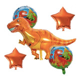 Set 5 Globos Metálicos Dinosaurio