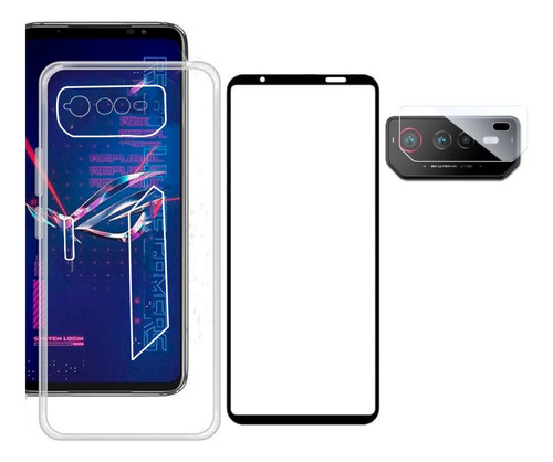 Capa Rog Phone 6 Pro 6.78 Slim + Película Full + Pel Câmera