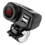 Toma De Corriente For Coche Impermeable, Doble Puerto, Usb