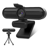 Webcam Compatible Con Pc/mac Con Micrófonos Y Trípode.