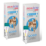 Kit C/ 02 Bravecto Plus Gatos 2,8-6,25kg 1 Pipeta - Msd