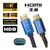 Cable Hdmi 2.0 4k 3m De Largo Conector Metálico Alta Calidad