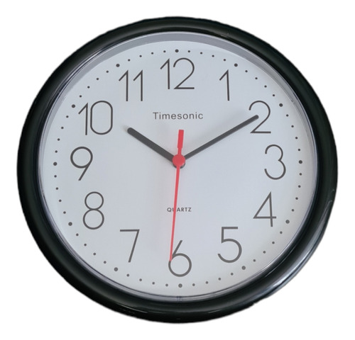 Reloj De Pared Análogo Redondo Timesonic 25 Cms