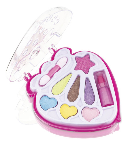 Paleta De Sombras E Batom Infantil Teen Sweet Heart Fenzza