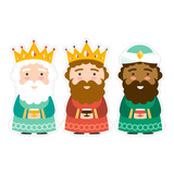 Reyes Magos, Figuras De Coroplast 3 Piezas!