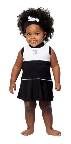 Vestido Corinthians Bebê Infantil Regata Oficial