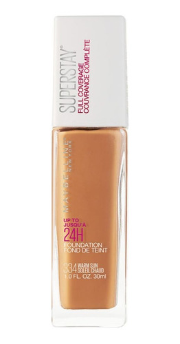 Maybelline Base Maquillaje Superstay 24 Horas 334 Warm Sun