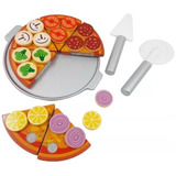 Set De Pizza Juguete De Madera Para Niños Motricidad Ingenio