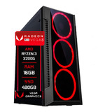 Pc Gamer Fácil Amd Ryzen 3 3200g Vega 8 16gb Ssd 480gb