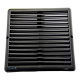 Grade De Superfície P/ Ventilação 19x19 Ventokit Black Preto