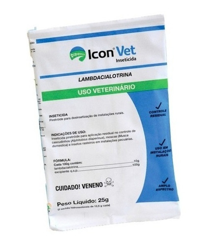 Inseticida Icon Vet 25 Gramas Pronta Entrega