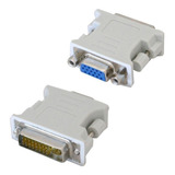 Adaptador Vga Para Dvi (24+5)macho/ Db15 Hd Vga Femea