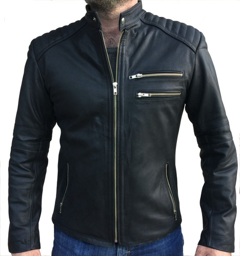 Campera De Cuero De Hombre ( Cuero Vacuno 100%)