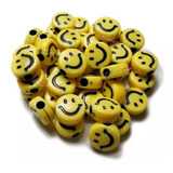 Pack 50 Carita Feliz Pasantes Happy Face Insumos Bijouterie 