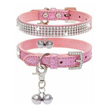 Pupteck Basic Adjustable Cat Collar With Bling Diamante And 