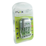 Carregador De Pilhas Aa/aaa/9v Flex C/4 Pilhas Aaa 1100ma