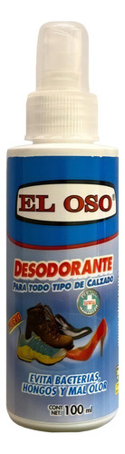 Desodorante Para Calzado, Evita Bacterias Y Mal Olor - 100ml