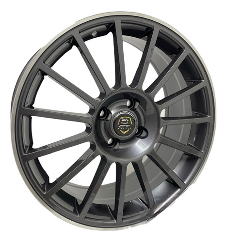 Kit 2 Rines 17x7.5 4-100 P/gol Aveo Rio Saveiro Beat Ram700 