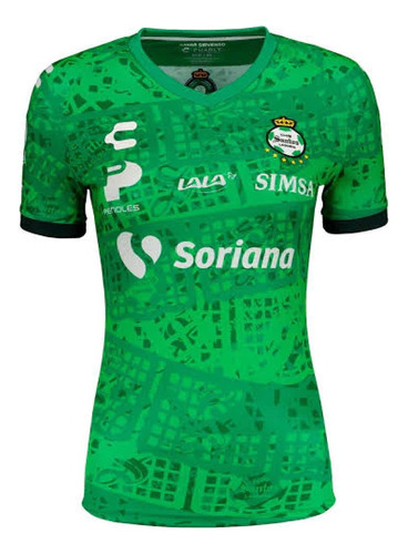 Jersey Santos Dia De Muertos 2020 Verde P/mujer (5018857)