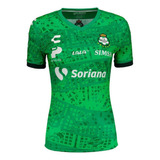 Jersey Santos Dia De Muertos 2020 Verde P/mujer (5018857)