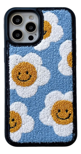 Funda Valley Compatible Con iPhone Rígida Con Diseño Bordado