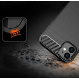 Capa P/ O iPhone 11 Pro Max (6.5) Armor Carbon Silicone Lift Cor Preto Armor Carbor