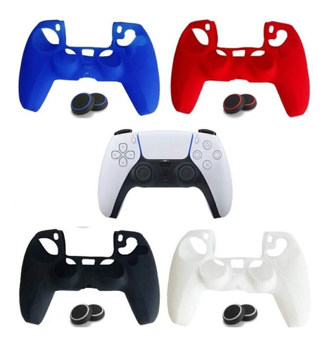 Capa Silicone Controle Dualsense Playstation 5 Ps5  + Grips!