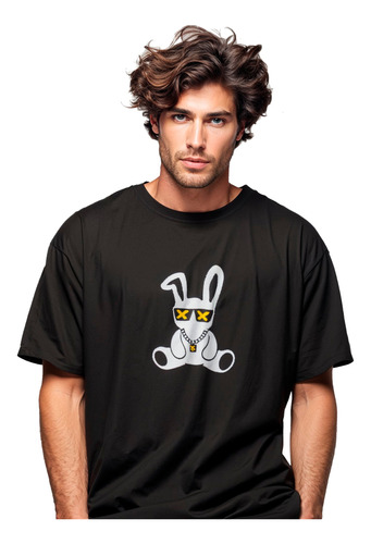 Camiseta Oversized Streetwear Trap Estampa Moderna  P Ao G4