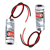 2 Modulos Láser Linea Rojo Puntero Ajustable 5mw 650nm 5v