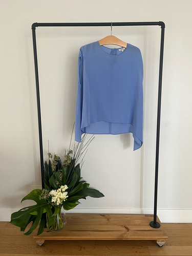 Blusa Muscu Celeste Lisa Ginebra Talle S No Maxmara 