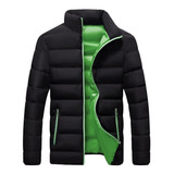 Chaqueta Acolchada Entallada De Invierno Para Hombre