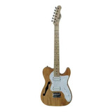 Guitarra Eléctrica Parquer Telecaster Telecaster Thinline De Caoba 2020 Natural Multicapa