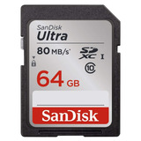 Sandisk Ultra 64gb Sdxc U1 Clase 10 533x 80mb/s Full Hd