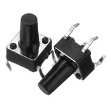 Pack X 10 Boton Pulsador Tact Switch De 4 Pines 6x6x10mm