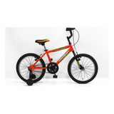 Bicicleta Bmx Niños Infantil Tomaselli Kids R16 Frenos V-brakes Color Naranja Con Ruedas De Entrenamiento  