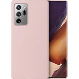 Funda Para Samsung Galaxy Note 20 Ultra - Rosa De Silicona