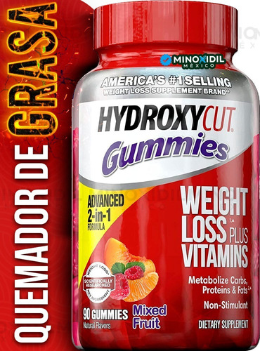 Gomitas De Nutrición Hydroxycut, Frutas Surtidas, 90 Unidade