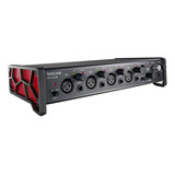 Tascam 4x4 Hr Placa Interface De Audio Usb Estudio Grabacion Color Negro/rojo