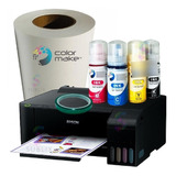 Impresora Epson Carta De Sublimacion + Rollo Papel Colormake