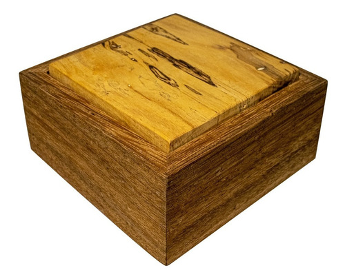 Caja De Madera De Parota Y Aile Manchado