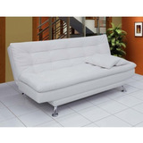 Sofá Cama Clic Clac Blanco Semidoble 3 Posicio + 2 Almohadas