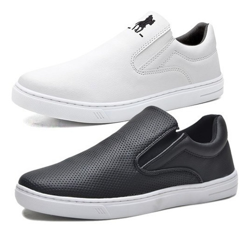 Kit 2 Tênis Masculino Slip On Sapatênis Original Form's 