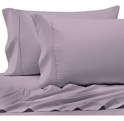 Fundas Para Almohadas Queen De Algodon 400 Hilo Lavanda Frio