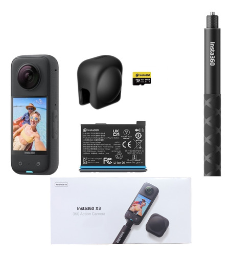 Cámara Insta360 X3 5.7k Adventure Kit - Negra