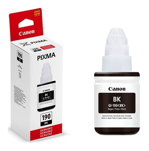 Botella Tinta Canon Gi-190 Original Pixma G2100 G3100 G4100