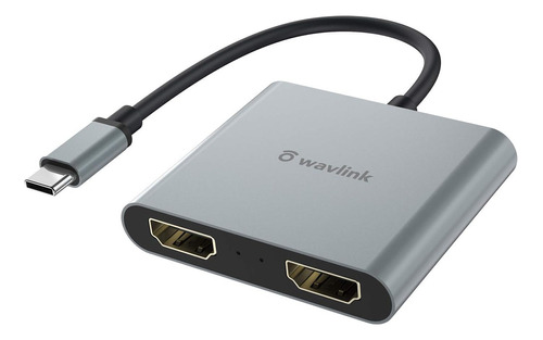 Wavlink Adaptador Usb C A Hdmi Dual 4k A 60hz, Convertidor T