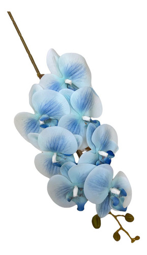 Kit Com 10 Hastes De Orquídea Artificial Para Decoração 1m