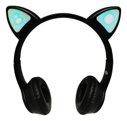 Diadema Oreja Gato Luces Led Bluetooth Con Microfono